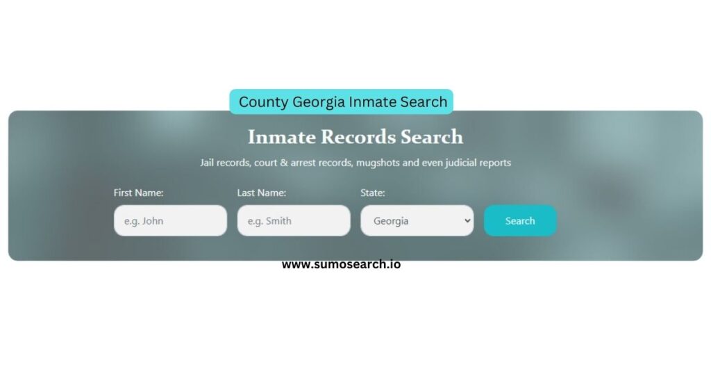 Gordon County Georgia Inmate Search tool