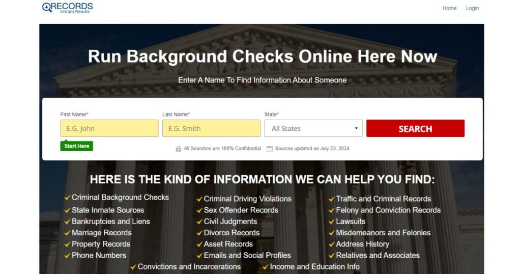 Hinds County Inmate Search website