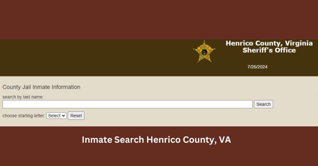 Inmate Search Henrico County, VA