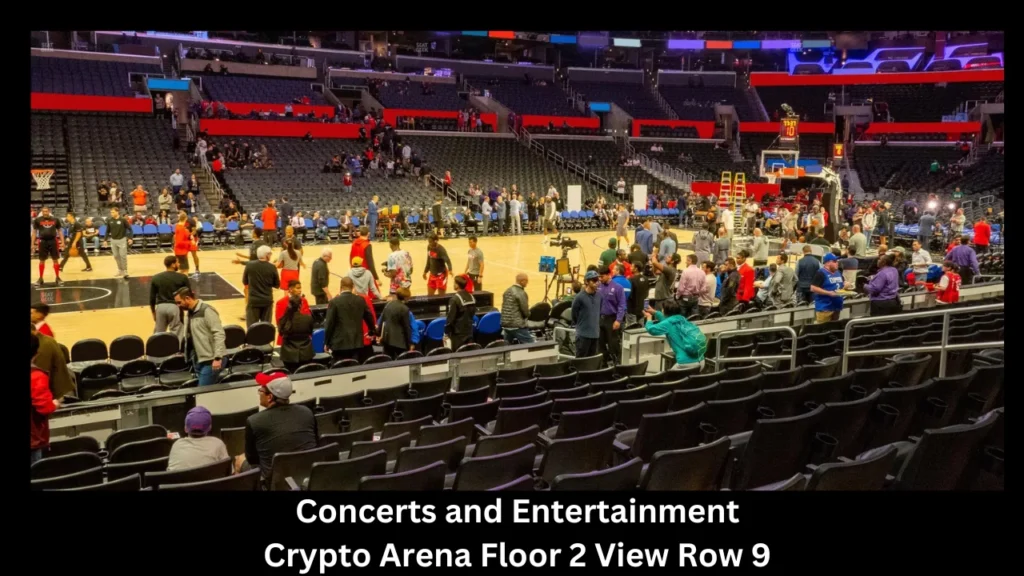 Concerts and Entertainment Crypto Arena Floor 2 View Row 9